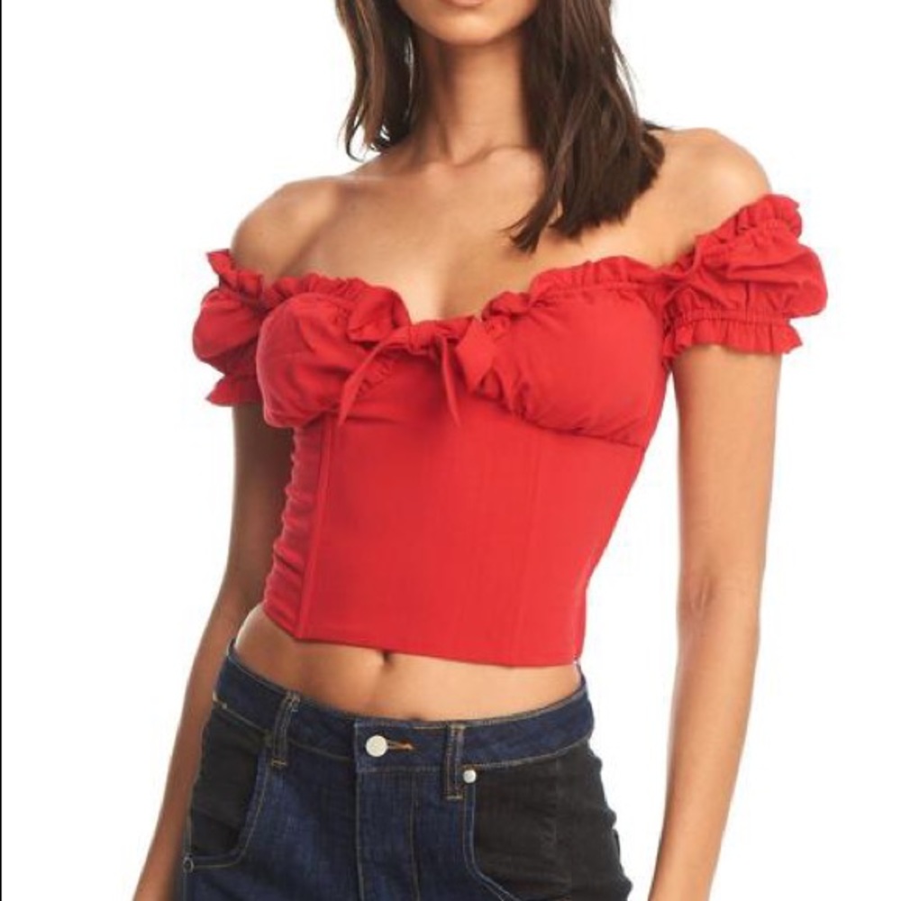 iamgia red naomi top